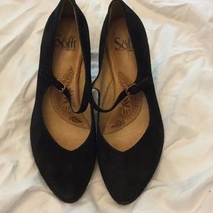 COPY - Black Suede Pumps by Sofft size 6
